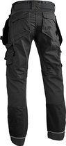 4Work Pantalon de travail Madrid Premium Stretch Inserts Noir Homme taille 52