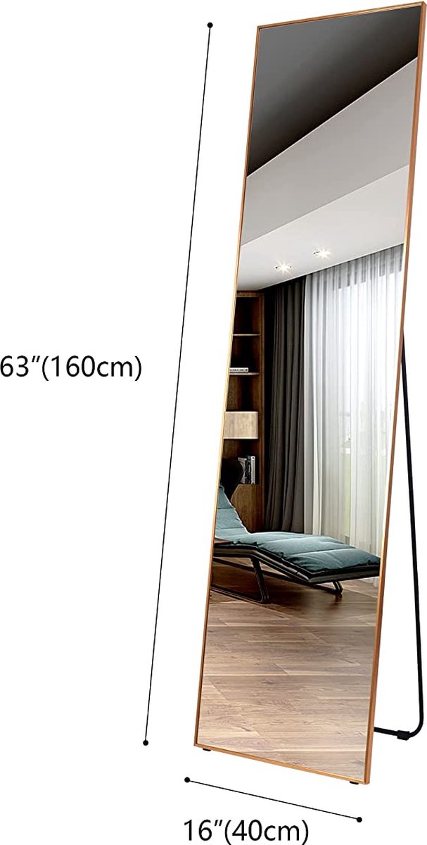 Base Support Miroir Plancher Artibetter - Pied En Bois Pour Miroir Corps Entier