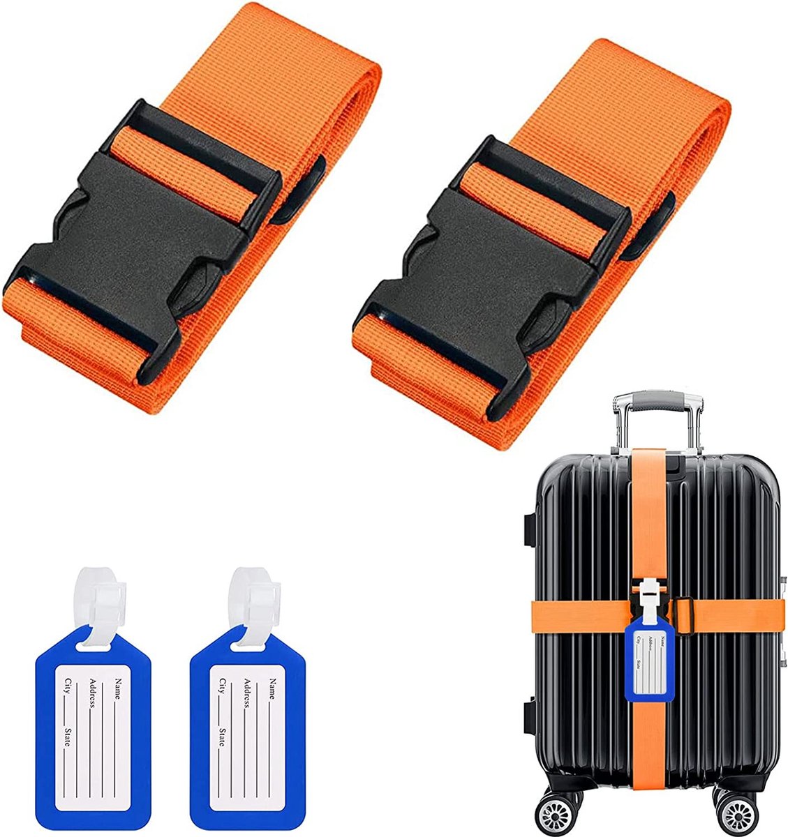 Kofferriemen set – Kofferriem – Reizen - Bagageband