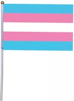 Akyol - Lesbian vlag - 5 stuks zwaai vlaggetjes - Pride vlag- Gay - lesbian - trans - cadeau - kado - geschenk - gift - verjaardag - feestdag – verassing – pride – respect – ecual – gelijk – lgbt – bi -regenboog vlag