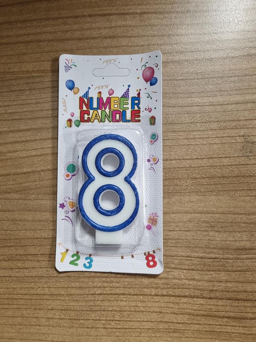 Eda Verjaardag kaars, 8 Jaar