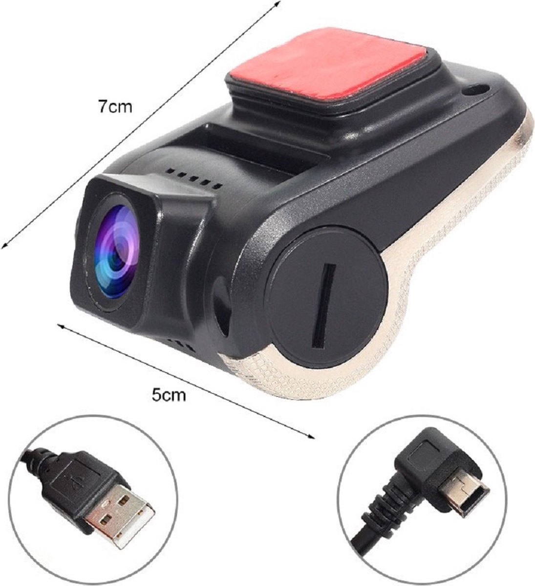 Dashcam voor auto - Dashboard camera - Voorcamera Auto - USB ADAS DVR - FULL HD 1080P – foto 4