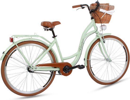 Goetze Style 28 Inch 3 Versnelling Lage Instap Stadsfiets Damesfiets 