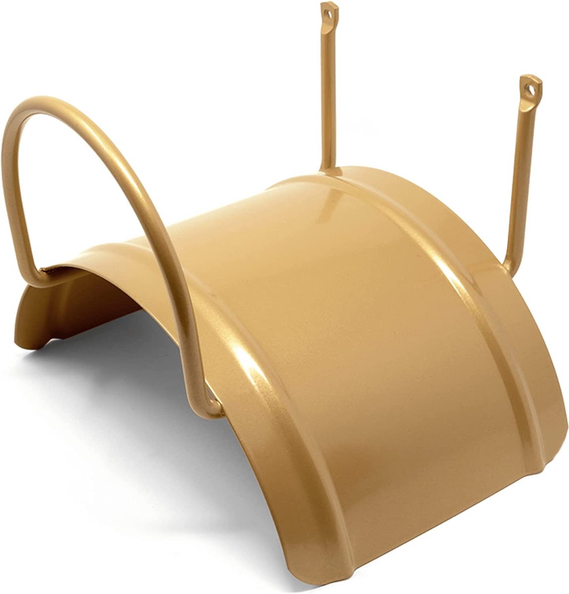 Tuinslang houder voor 1/2 inch slangen tot 30 m van verzinkt staal, wandhouder kleur: goud