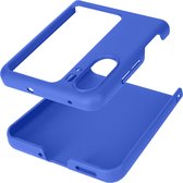 Hoesje geschikt voor Oppo Find N2 Flip Rigid Polycarbonaat Custom Design blauw