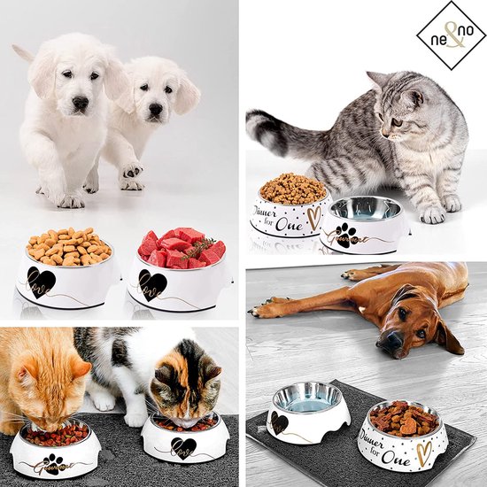 Puppybak, roestvrijstalen hondenbak, puppy spenen kom, kan