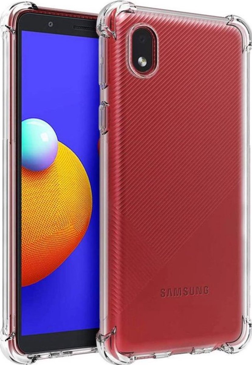 Gorilla - Telefoonhoesje - Samsung Galaxy A01 CORE - Anti Barsten