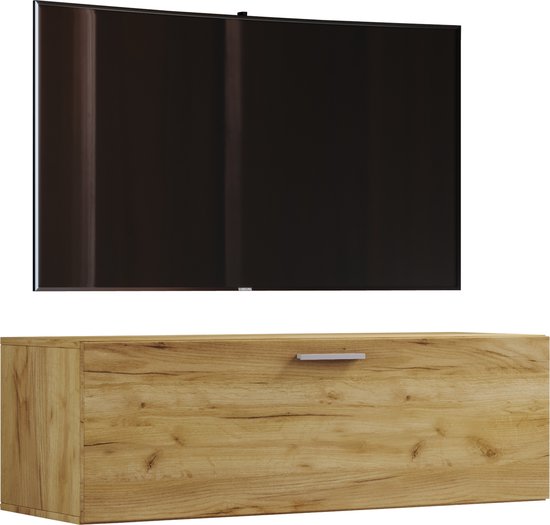 Makika Televisietafel/TV Lowboard - TV Board hangend lowboard hangkast tafel deco hangplank wandkast hangende kast - moderne woonkamer meubels wandmeubel dressoir lowboard - Zwart Hoogglans Makika Televisietafel/TV Lowboard - TV Board hangend lowboard hangkast tafel deco hangplank wandkast hangende kast - moderne woonkamer meubels wandmeubel dressoir lowboard - Zwart Hoogglans