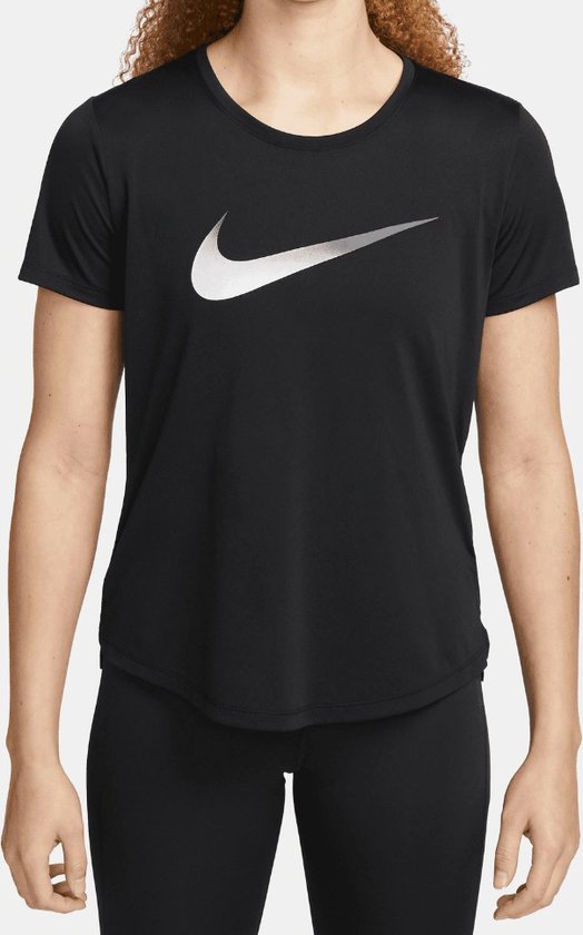 Brood links Bij zonsopgang Nike W NK ONE DF SWSH HBR SS Dames Sportshirt - Maat L | bol.com