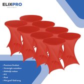 ElixPro - Jupe de table debout Premium rouge 8x - ∅80 x 110 cm - Jupe de table - Housse de table debout - Housse de table debout - Extra épaisse pour un look Premium
