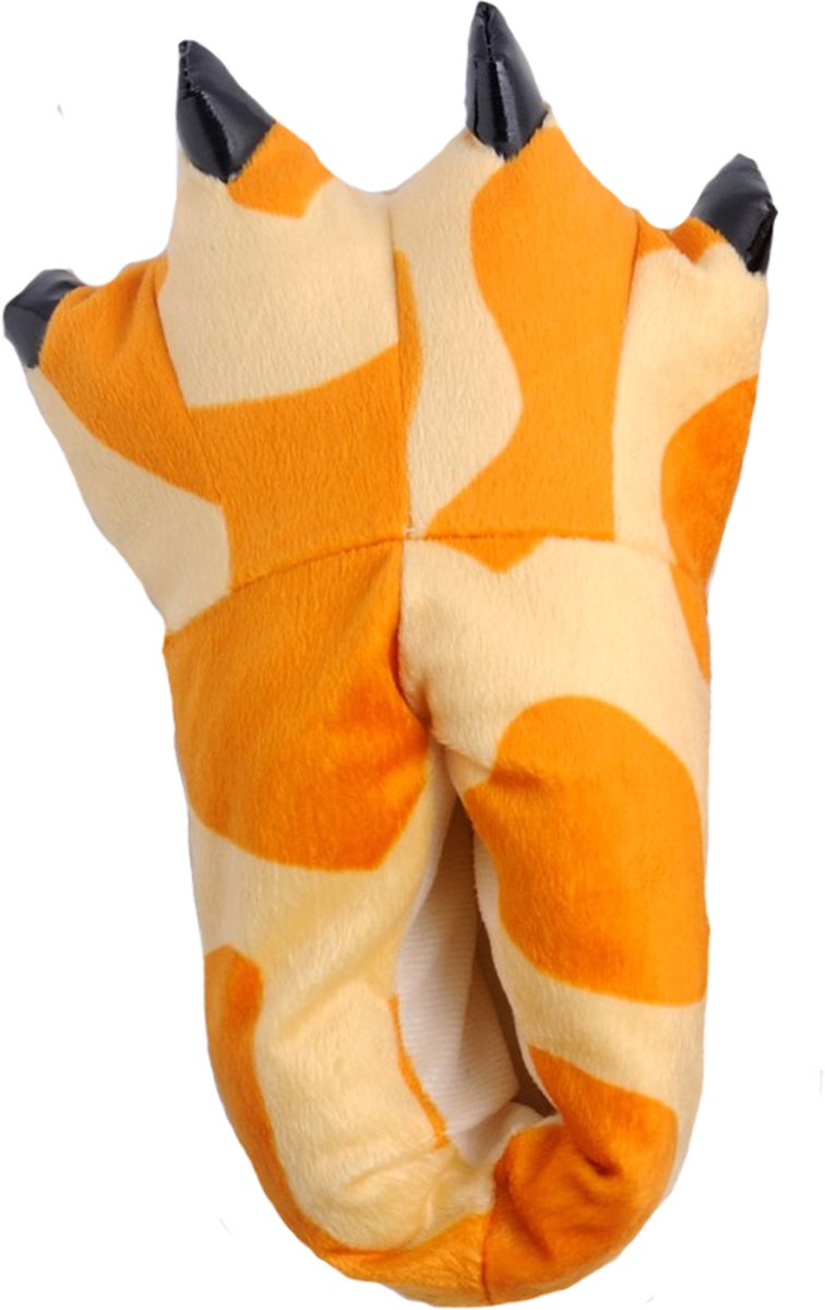 Dino Sloffen Giraffe - Maat 33-37 Comfortabele Dieren Pantoffels - SnugSquad - Kinderen & Volwassen - Unisex - Geschikt voor schoenmaat 33 t/m 37