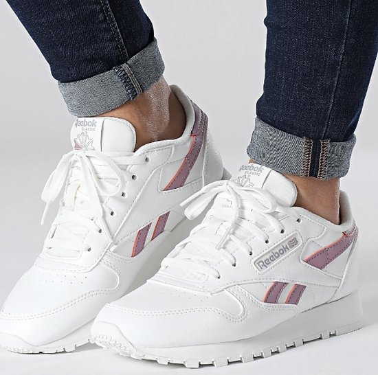 Reebok Classic Vegan Dames Sneakers (Maat 38) Wit/Roze | bol
