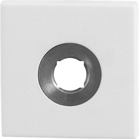 GPF Rosace clic carré 50x50x8mm droite blanc