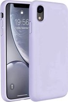 Supertarget Siliconen hoesje geschikt voor Apple iPhone X/XS - backcover - Lila - Paars - Lilac - Purple - licht paars - Light purple - Lavendel - Lavender