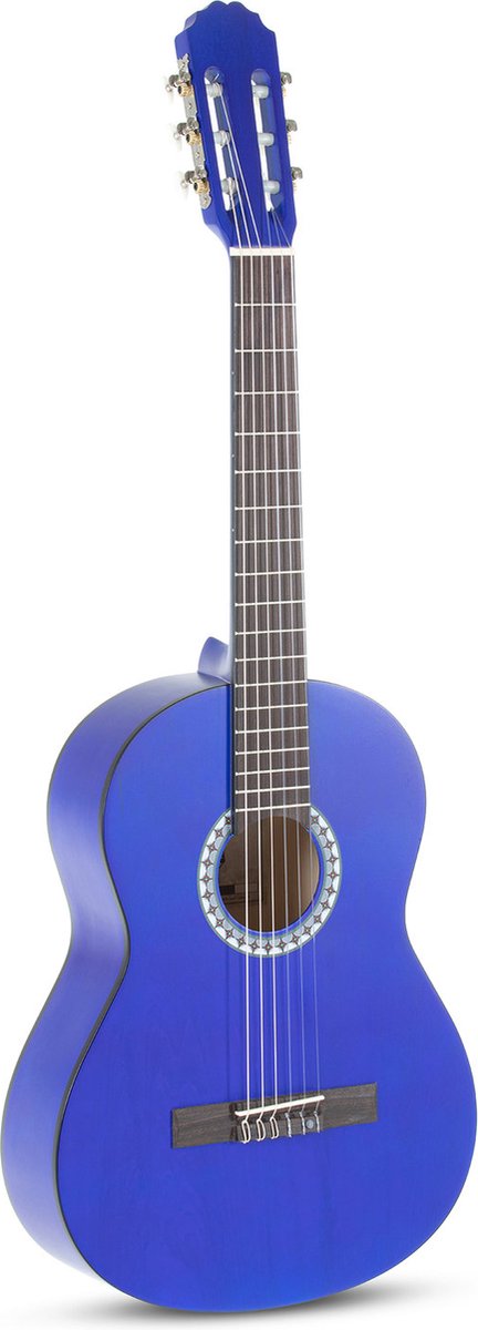 Klassieke gitaar Basic 3/4 transparant blauw - Voor kinderen van 9-12 jaar - Kindergitaar