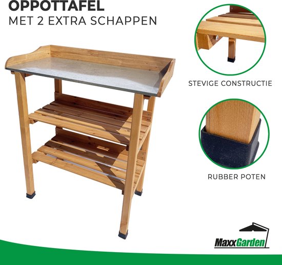 Een mooie oppottafel maak je zelf