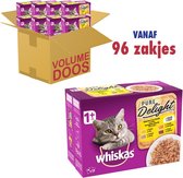 Whiskas - Maaltijdzakjes Pure Delight Gevogelte Selectie In Gelei 1+ jaar (96 x 85g)