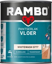 Rambo Pantserlak Vloer Transparant Zijdeglans - Sneldrogend - Vocht & Vuilwerend - Whitewash - 0.75L