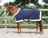 Harry's Horse Fleecedeken staatsiemodel met borstflap 165cm navy