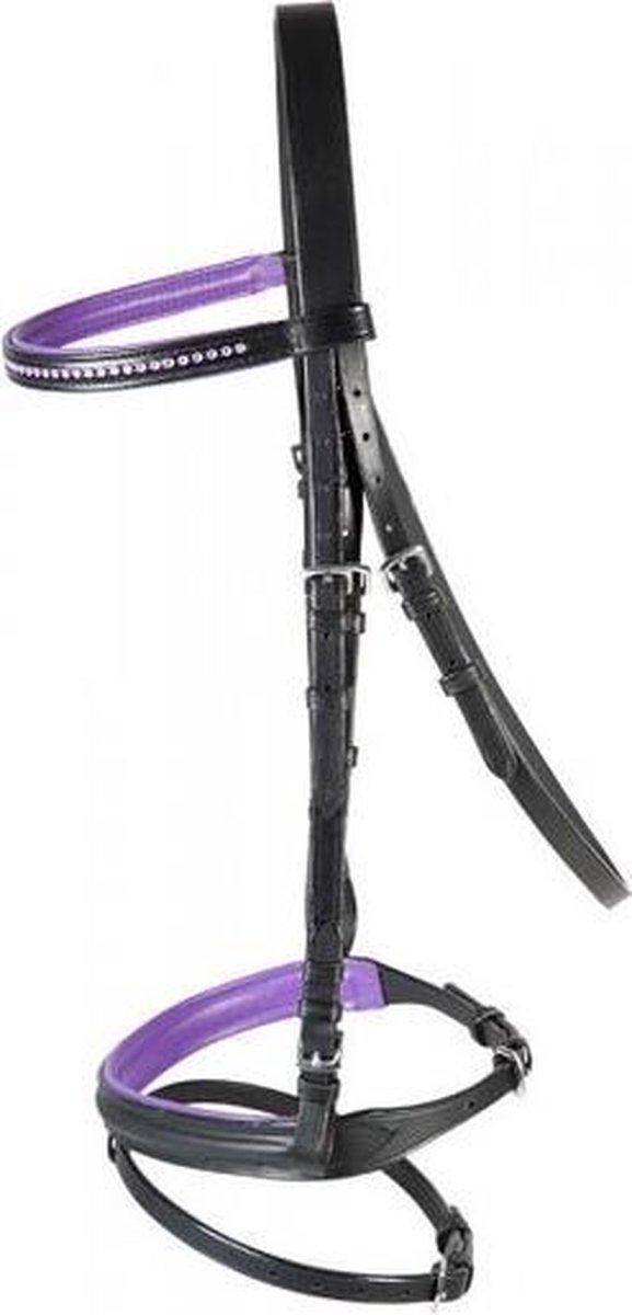 PFIFF trenshoofdstel ´Staines´ COB Zwart-lila