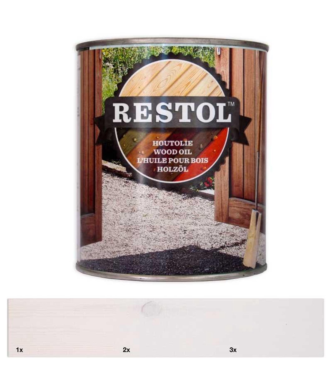 Restol Houtolie Zijdeglans 2,5L IJslandwit