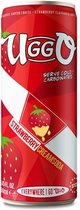Uggo Strawberry Creamsoda 12x250ml - Frisdrank - Heerlijke Koolzuurhoudende Romige Vanille-Aardbei Frisdrank
