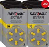 Pile auditive Rayovac A10 (jaune) 60 pièces