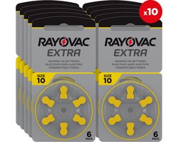 Rayovac Extra - Hoorbatterijen - Type 10 Geel - 60 stuks