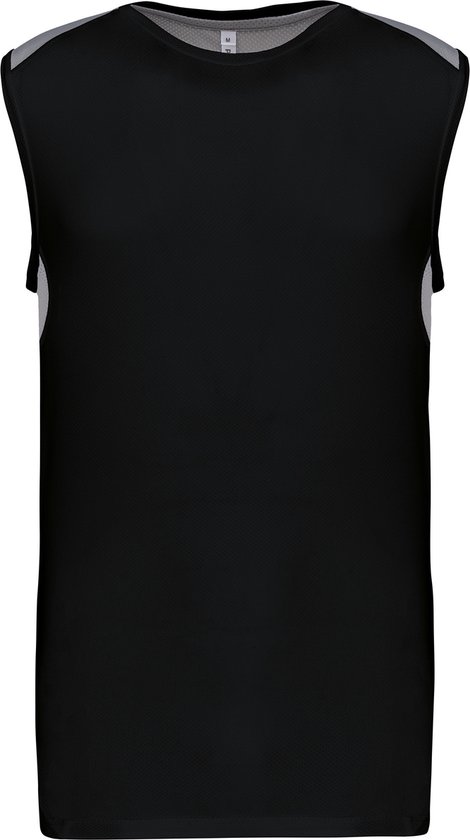 Tweekleurige tanktop sportoverhemd heren 'Proact' Black/Fine Grey - S