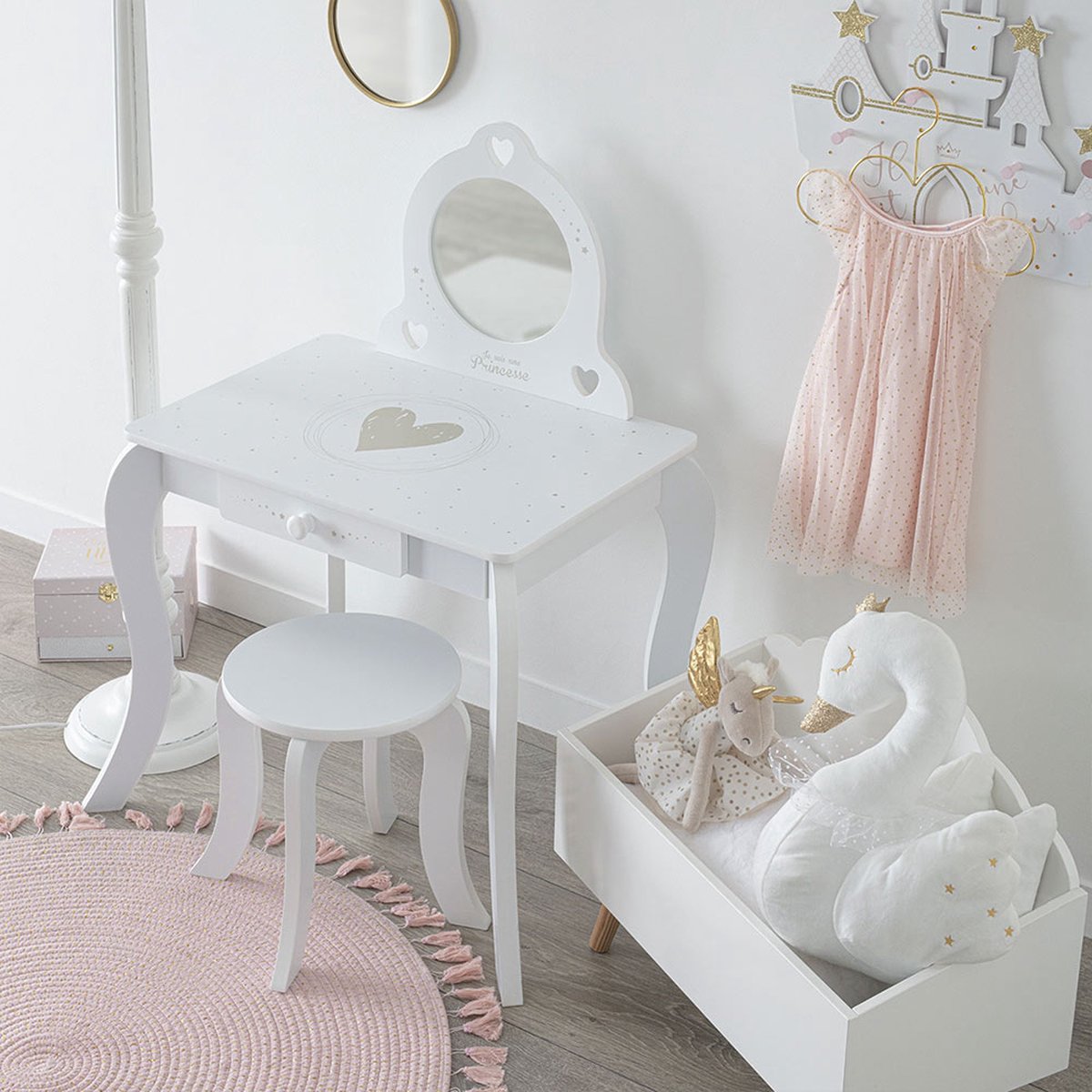 Kaptafel Voor Kinderen Princesse — afbeelding 8