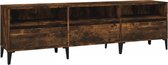 vidaXL-Tv-meubel-150x30x44,5-cm-bewerkt-hout-gerookt-eikenkleurig