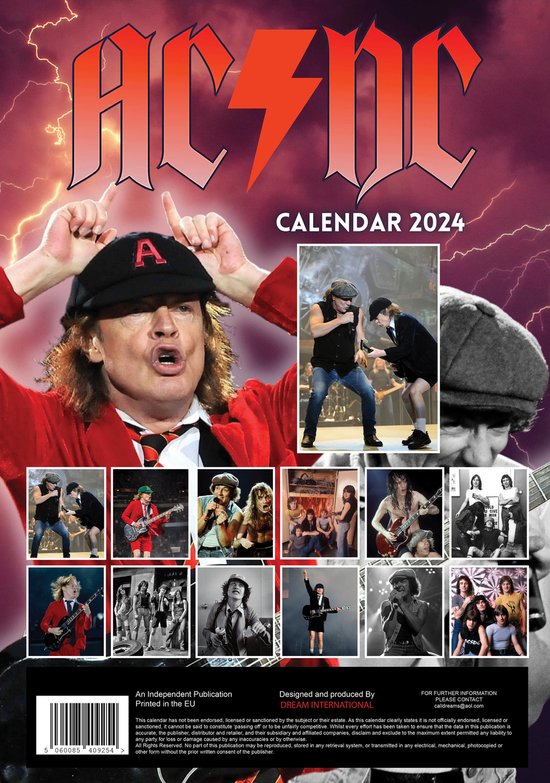 AC / DC Kalender 2024 A3 bol