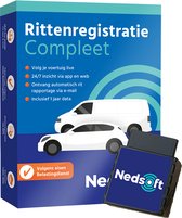 Nedsoft Rittenregistratie Compleet + Live GPS Volgsysteem - Plug & Play tracker - Met app en webportaal met handige rapportages - Inclusief 1 jaar data