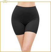 ATTREZZO® Corrigerend ondergoed dames - Shapewear short - broekje voor onder jurk - Zwart - Maat L