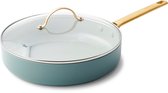 Poêle GreenPan Padova Smokey Sky Blue avec couvercle ø28 cm - induction - antiadhésive - sans PFAS