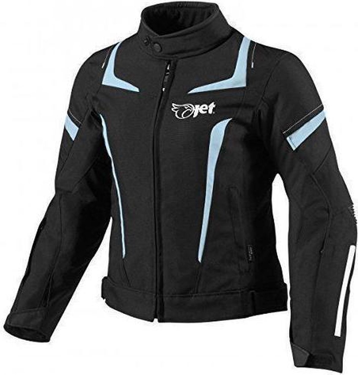 JET Textiele Motorjas Dames - Zwart Blauw - Maat XL