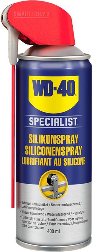 WD-40 Specialist® Siliconenspray - 400ml - Smeermiddel - Siliconenvet - Voor hogedruk apparatuur - WD-40