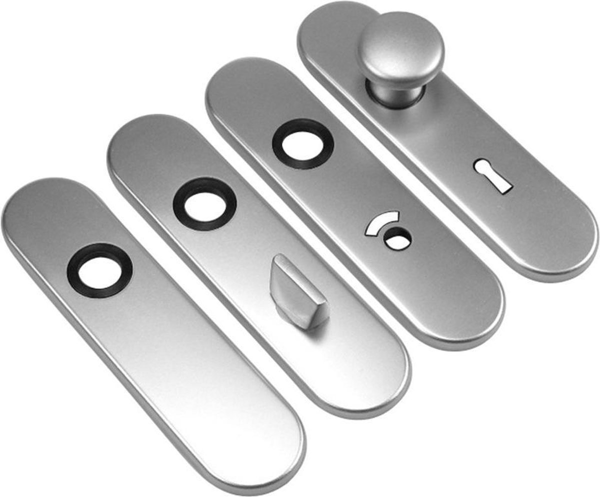 Ami Kortschild - ovaal - 177x44x6,5mm - PC 72 - zonder krukgat - aluminium F-1