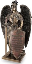Veronese Design - Archange avec bouclier et épée statue en bronze