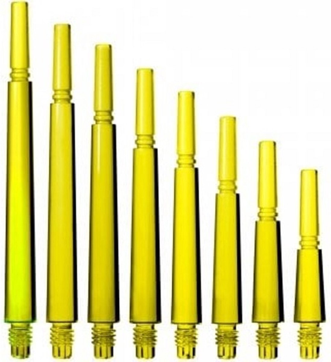 Cosmo shaft ( 2 sets= 6 stuks ) normal locked clear geel - maat 1 = 13.0 mm
