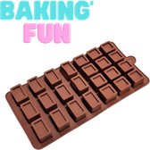 Luxe Siliconen mal voor rozetchocolade 21.5 x 10cm - Chocolade vorm - Ruby chocolate (Roze chocolade) - Snoep / Bonbon chique mal - Geschikt voor oven en vaatwasser bestendigd.