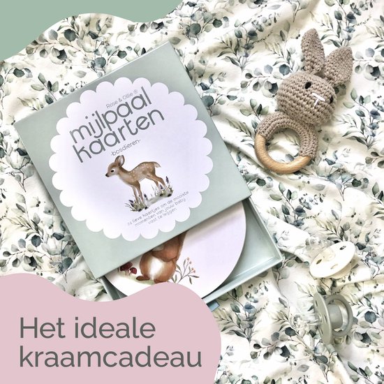 Rose & Ollie Mijlpaalkaarten baby - Bosdieren - babyshower - kraamcadeau van Rose & Ollie — afbeelding 5
