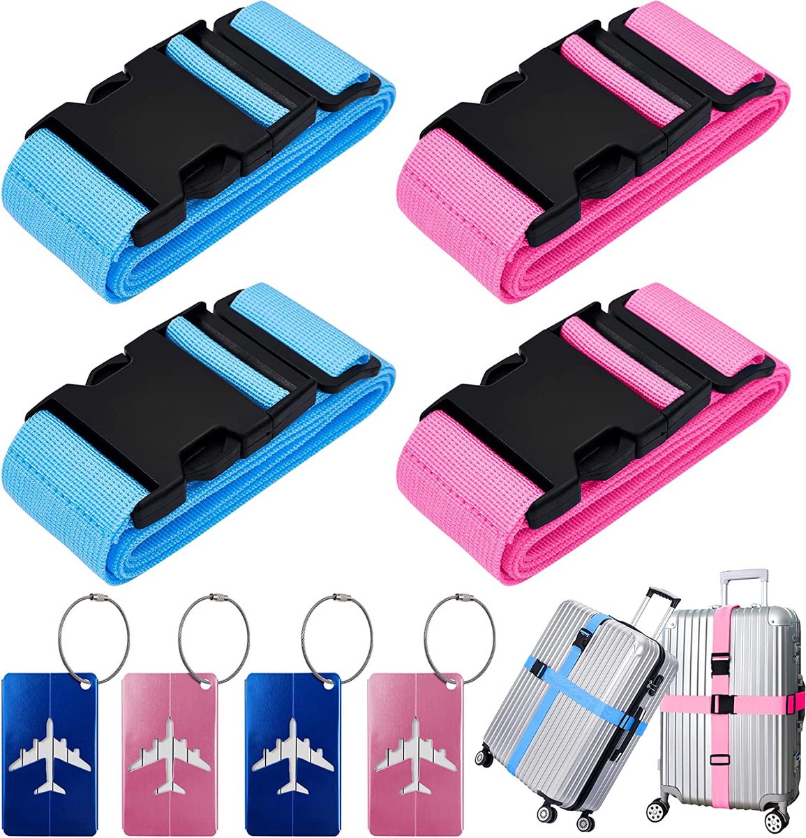 Kofferriemen set – Kofferriem – Reizen - Bagageband