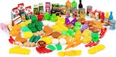 Speelgoed eten - boodschappen - 120-delig - kunststof