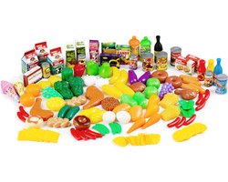 Speelgoed eten - boodschappen - 120-delig - kunststof