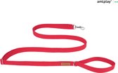Amiplay Leiband verstelbaar Easy Fix Cotton rood maat-S / 160-300x1,5cm