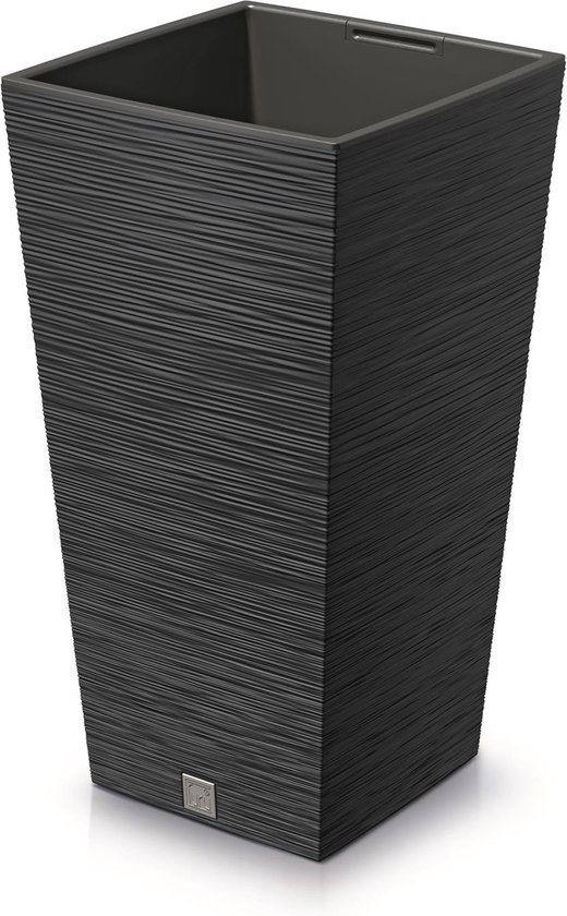 Prosperplast Bloempot Urbi - antraciet - kunststof - 61 cm | Leen Bakker