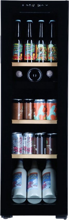 Koelkast: Bierkoelkast Portland - vol glazen deur - 72 flessen - Vaderdag cadeau, van het merk Shopmedia