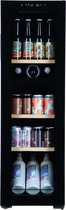 Bierkoelkast Portland - vol glazen deur - 72 flessen - Koelkast horeca - Bier koelkast voor Thuis - Flessenkoelkast- Drank koelkast - Bierkast