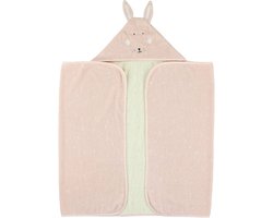 Trixie Badcape - Mrs. Rabbit - 70x130cm - 100% Biologisch Katoen - Hooded Towel - Handig formaat